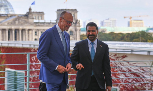 Friedrich Merz und Ali al-Zaidi am 15.09.2026