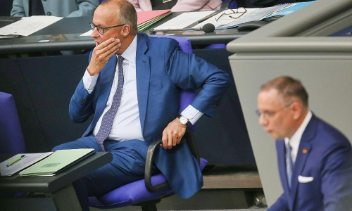 Friedrich Merz und Tino Chrupalla (Archiv)