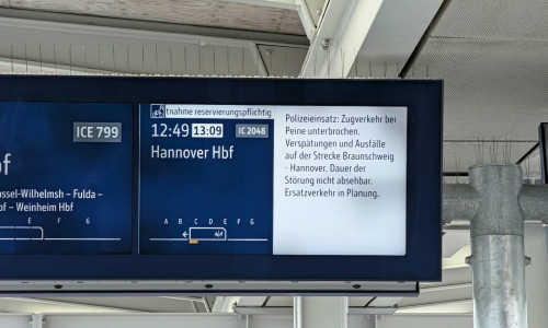 Am Donnerstag kam es zu Zugausfällen.