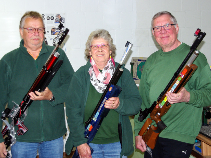 Vize-Kreismeister KK-50m, Bernd Schulz, Rita Meyer und Henning Meyer (v.l.n.r.). Foto: Henning Meyer
