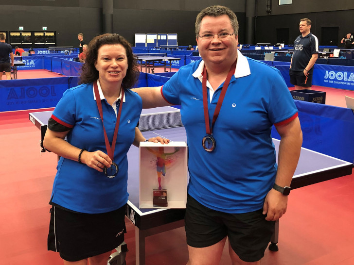 An der Seite der Französin Marie Kurkova sicherte sich Günter Hoffmann überraschend den 3. Platz. Foto: TSV/privat