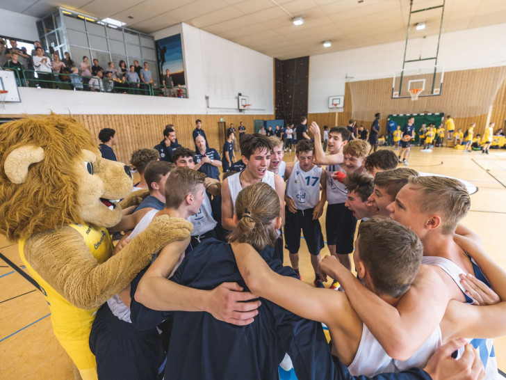 Vor dem Pokalspiel gegen Bambert präsentiert sich das Leistungszentrum Basketball erstmals der Öffentlichkeit. Foto: CJD/ausdruckslos