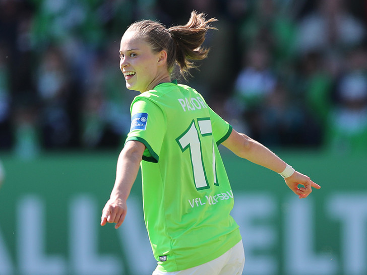 Ewa Pajor traf zum Ausgleich für den VfL Wolfsburg. Foto: Agentur Hübner/Archiv
