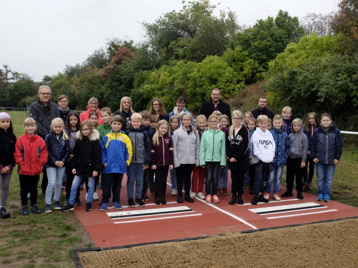 Ende September wird die neue Weitspringanlage offiziell eingeweiht. Foto: TSV Grasleben