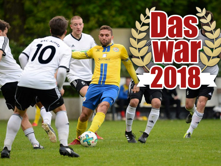 Konsequent verteidigt: Eros Dacaj umringt von Spielern des BSC Acosta. Fotos: Moritz Eden
