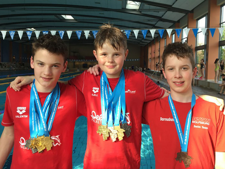 Valentin Hauptmann, Kjell Leitzke, Barnabas Farkas. Foto: TVJ/privat