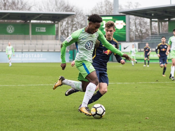 John Yeboah Zamora steuerte einen Treffer zum Auswärtssieg des VfL Wolfsburg U19 bei. Foto: Jan F. Helbig/PresseBlen.de