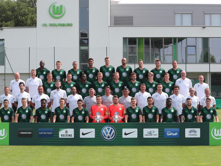 Der aktuelle Kader des VfL Wolfsburg. Foto: Agentur Hübner
