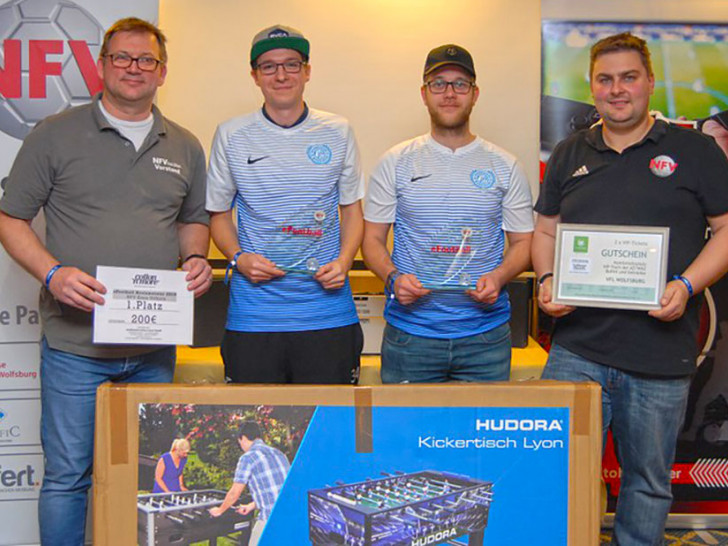 1. Platz: 1. FC Wedelheine. Fotos: NFV Kreis Gifhorn/Bärensprung