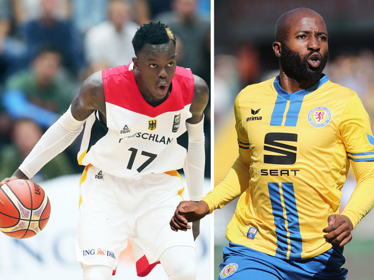 Dennis Schröder (li.) wird Ärmelsponsor bei Eintracht Braunschweig. Fotos: Agentur Hübner