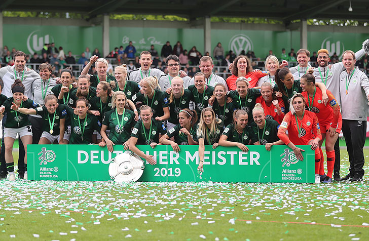 Die  VfL Wolfsburg Frauen haben ihre Termine. Foto: Agentur Hübner