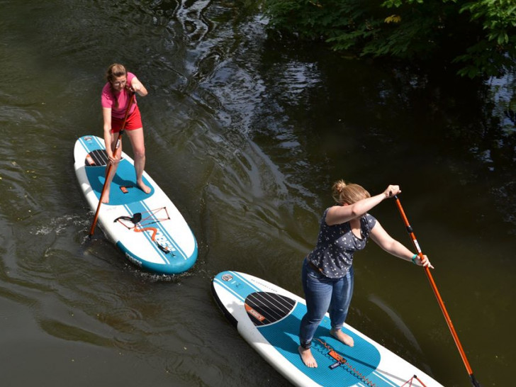 Stand-Up-Paddle Jedermann-WM in Wolfenbüttel. Foto: privat