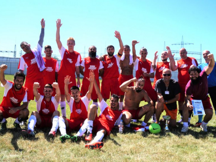 Das Team der JVA Wolfenbüttel holte den Titel. Foto: Andreas Rehr
