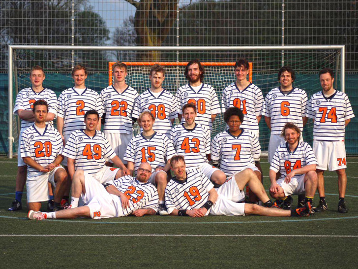 Die Lacrosse Herren-Mannschaft der Guardians. Foto: privat