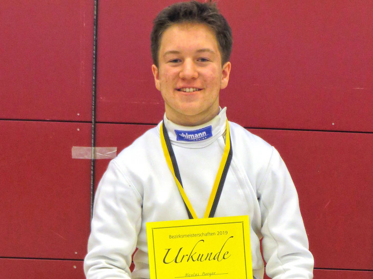 Nicolas Berger verteidigte den Titel bei den A-Jugendlichen. Foto: MTV Wolfenbüttel