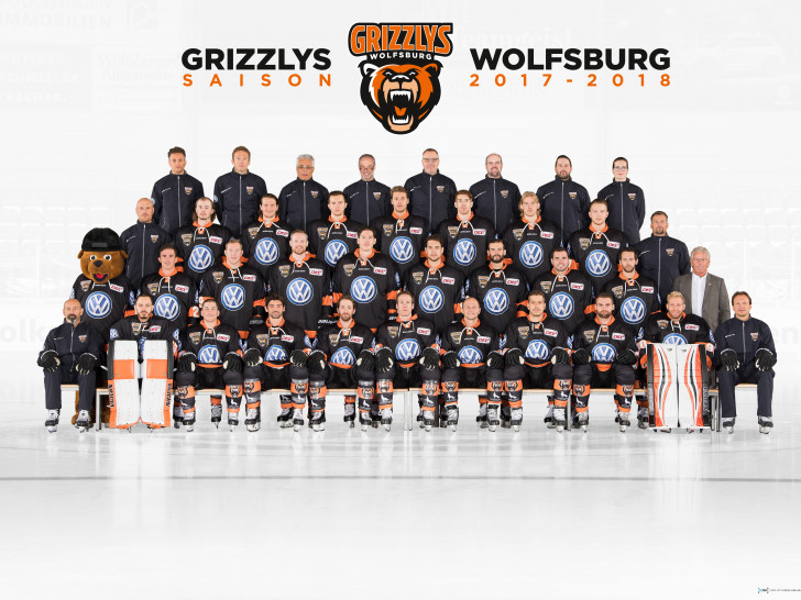 Das aktuelle Team der Grizzlys. Fotocredit: Grizzlys Wolfsburg | City-Press GmbH