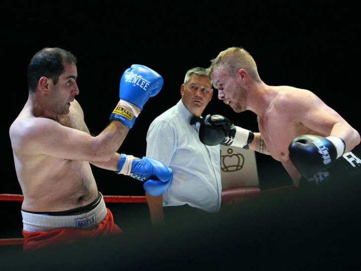 Schöner Boxkampf: Patrick Rokohl wurde gefordert. Foto: Vollmer