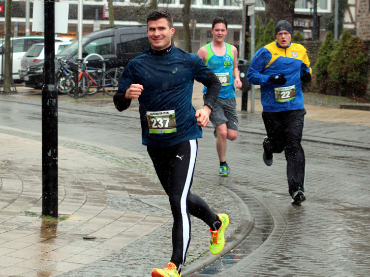 Jan-Hauke Meyer trotzte auch dem Regenwetter. Foto: Bernd-Uwe Meyer