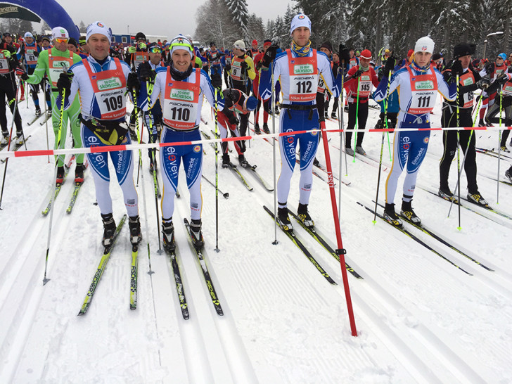 v.l. Dirk Debertin, Fabian Mayer, David Brehmke, Fabian Hartig. Foto: privat