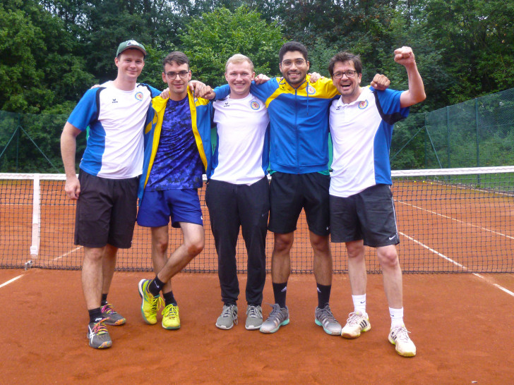 1.Herren (von links): Stefan Langmaack, Ilya Petelnikow, Daniel Schwarz, Ghaith Ben Chikha, Daniel Schriever. Foto: privat