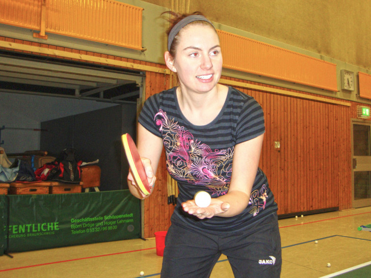 Ann-Christin Serbest siegte mit Cornelia Groß im Doppel und gleich in allen drei Einzeln. Foto: privat