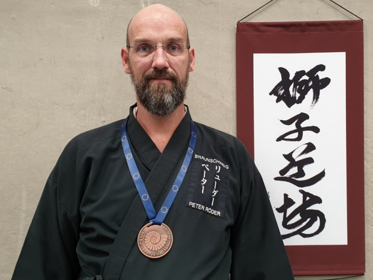 Peter Röder holte sich die Bronzemedaille bei der Iaido-EM in Polen. Foto: Claus Fricke