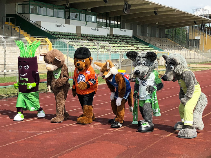 Tierisch wurde es am Samstag im Stadion am Elsterweg. Foto: Ingo Bartels