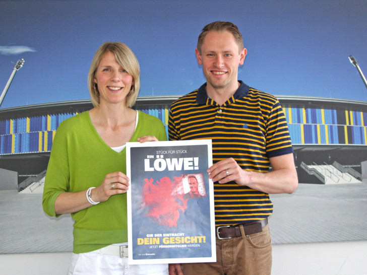 Mareike Flack-Schmerbeck und Sven Rosenbaum stellten die neue Aktion rund um die Fördermitgliedschaft vor. Foto: Frank Vollmer