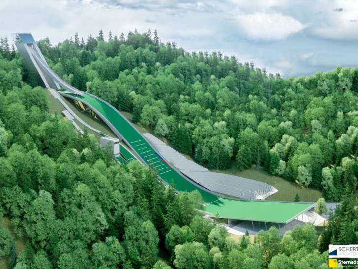 So könnte die neue Schanze aussehen. Grafiken: WSV Braunlage
