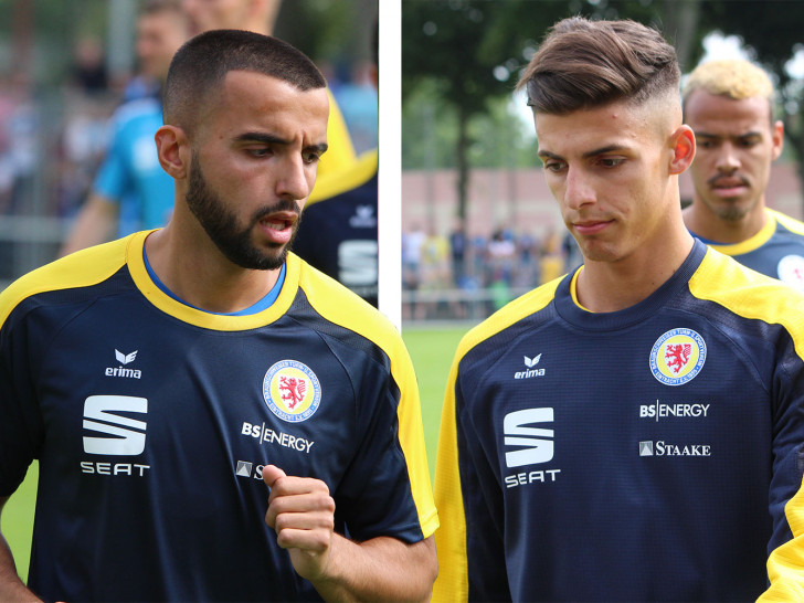 Mergim Fejzullah (li.) und Ivan Franjic sind neu bei Eintracht Braunschweig. Fotos: Frank Vollmer