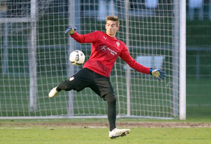 Ende März trainierte Jonathan Klinsmann auch beim VfB Stuttgart mit. Foto: imago/Sportfoto Rudel