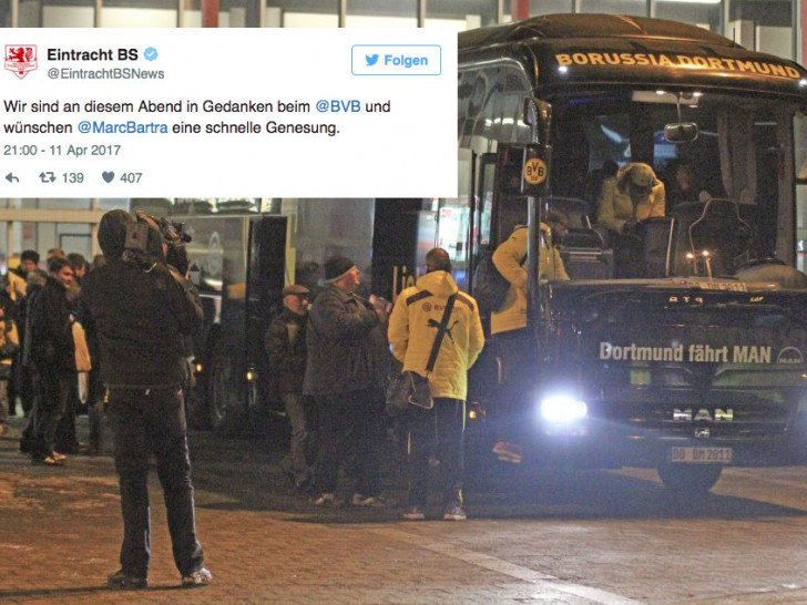 Der Anschlag auf den Mannschaftsbus von Borussia Dortmund sorgte auch in unserer Region für große Anteilnahme. Foto: Frank Vollmer/Archiv