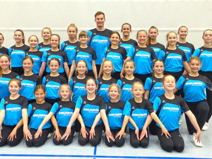 Neue Mannschafts-T-Shirts für die MTV-Aerobicturnabteilung. Foto: MTV Wolfenbüttel
