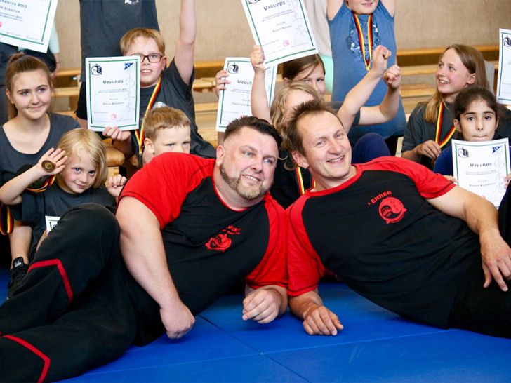 Große Freude bei der Vereinsmeisterschaft der Wing Chun-Abteilung des SV Fümmelse. Foto: privat