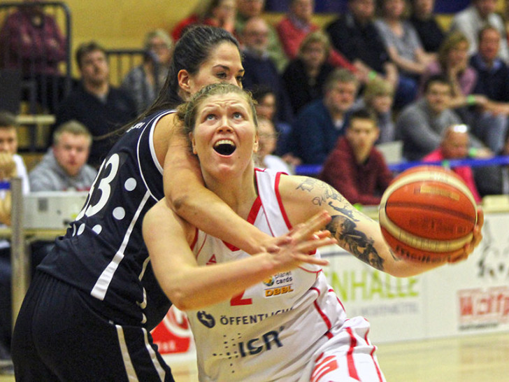 Klaudia "Beast" Grudzien spielte lange für das Wolfpack Wolfenbüttel. Nun ist sie Spielertrainiern in Göttingen. Foto: Rayk Maschauer/Archi