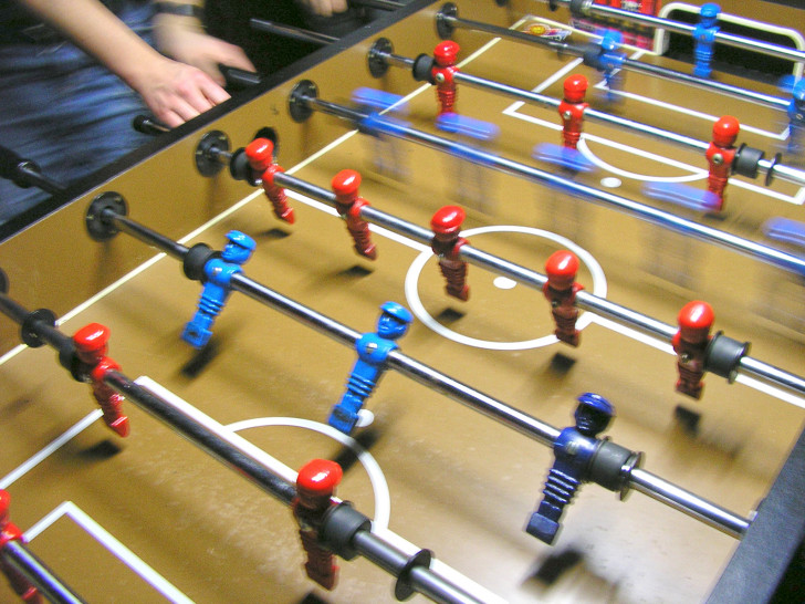Neue Abteilung: Tischfußball. Symbolfoto: Frank Vollmer