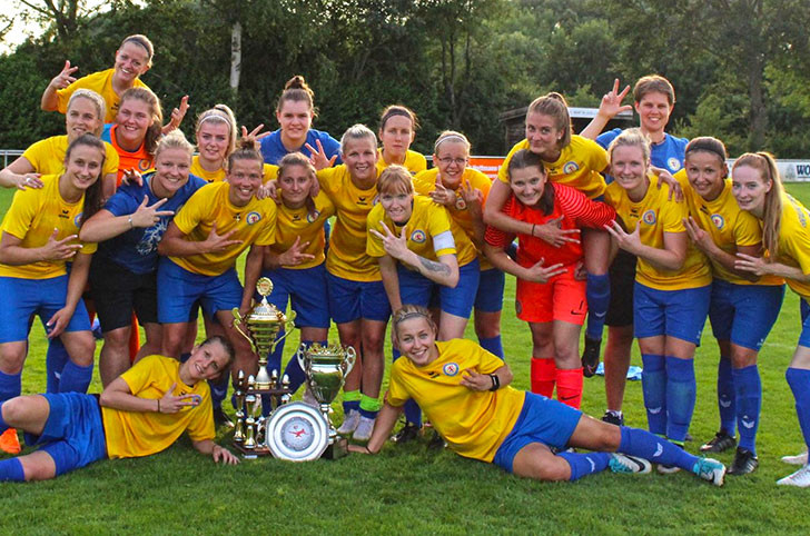Not macht erfinderisch: Eintracht Braunschweigs Fußballfrauen. Foto: privat/Eintracht