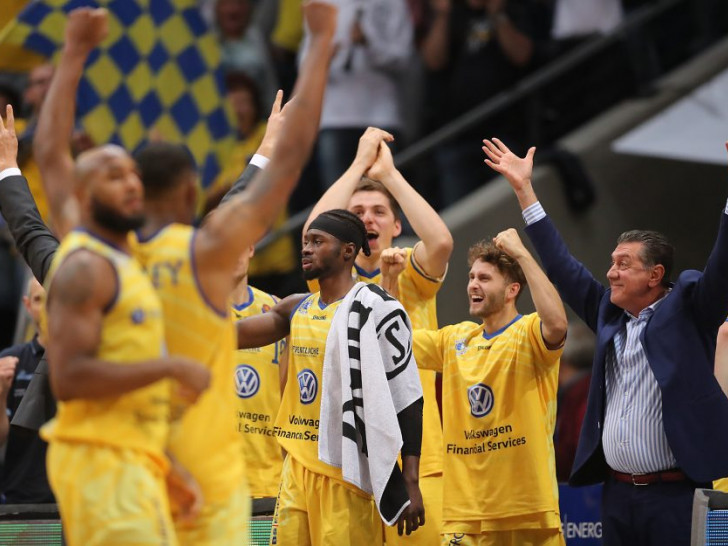 Die Basketball Löwen feierten in Göttingen einen wichtigen Sieg im Abstiegskampf. Foto: Agentur Hübner/Archiv