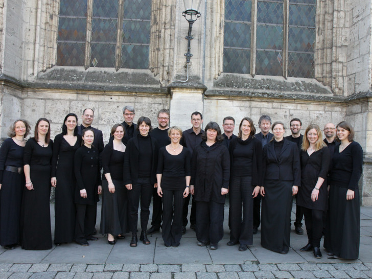 Das Vokalensemble am Braunschweiger Dom. Foto: privat