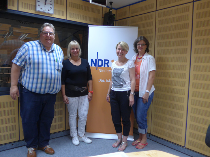 v.l. Michael Thürnau, Marita Draheim, Jutta Alles und Dr. Nicole Laskowski Foto: NDR 1 Niedersachsen