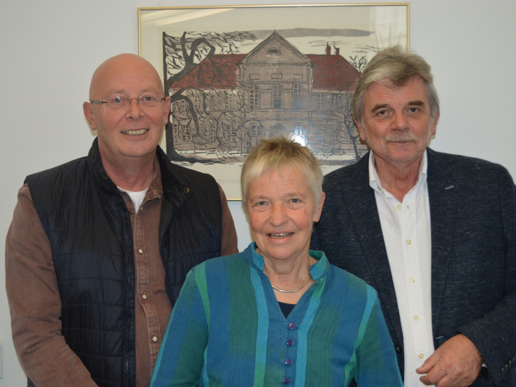 v.l.  Samtgemeindebürgermeisterkandidat Reiner LIborius, Christiane Wagner-Judith, BÜNDNIS 90/DIE GRÜNEN, Reinhard Deitmar, SPD (Foto: privat)  