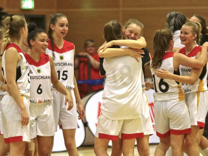 Die Deutschen Basketballerinnen sind erstmals U18-Europameisterinnen! Foto: Frank Vollmer/Archiv