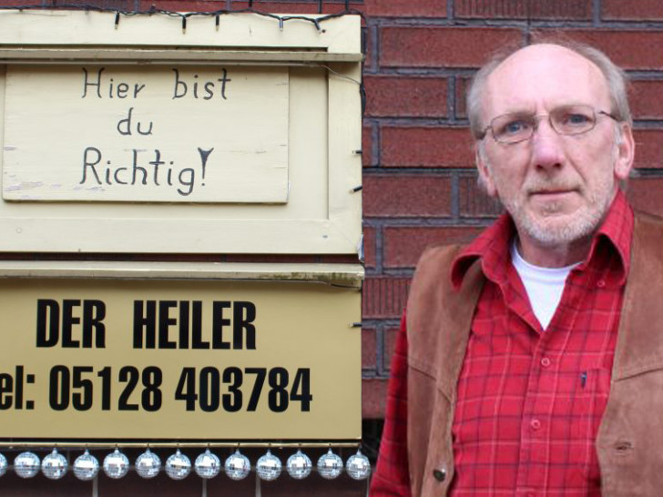 Vom Handwerker zum „Heiler”: Harald Mix vor seinem Haus in Stedum. Fotos: Frederick Becker