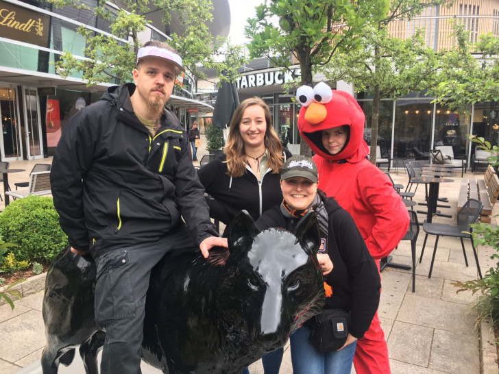 Team Elmo bei der digitalen Schnitzeljagd. Foto: WMG Wolfsburg