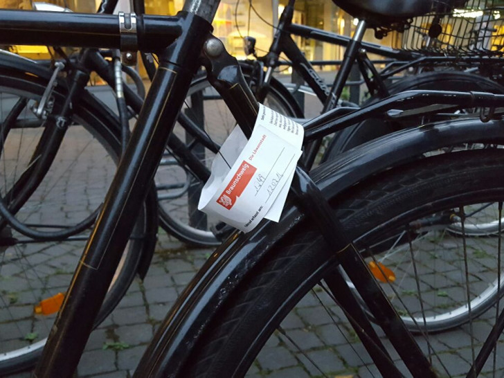 Banderole am Fahrrad. Foto: Privat