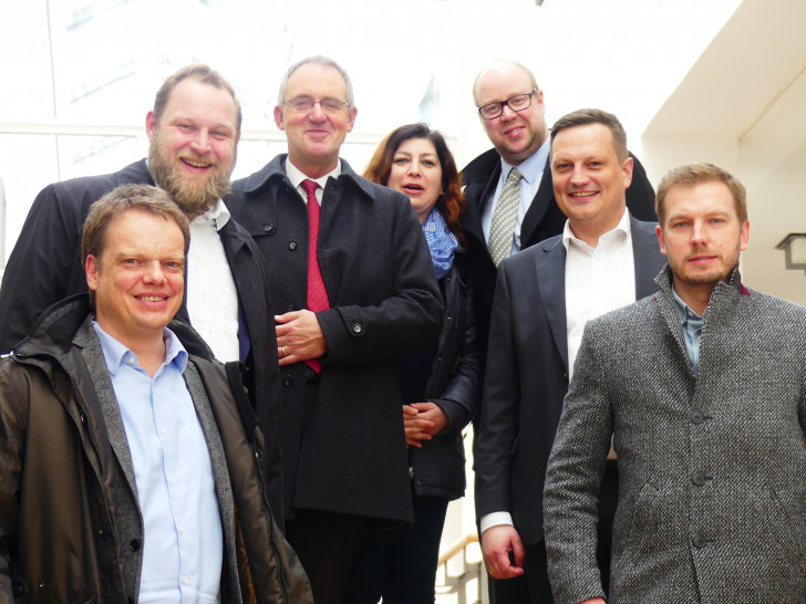 Christoph Bratmann, Ulf Prange, Wolfgang Scheibel, Zehra Seckin, Jörn Domeier, Ingo Gross mund Sebastian Zinke. Foto: Kevin Winter