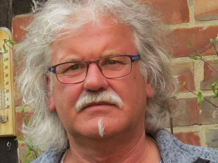 Manfred Kramer zu Gast im Roten Pavillon. Foto: Privat