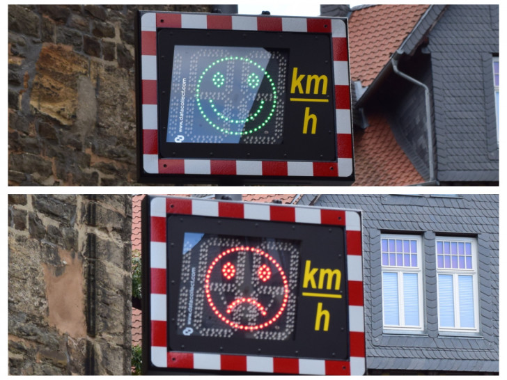 Bis zu viermal messen die Geräte die Geschwindigkeit. Fotos: Stadt Goslar