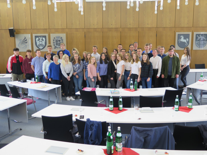 32 polnische und deutsche Schüler zu Besuch im Landkreis. Foto: Landkreis Wolfenbüttel