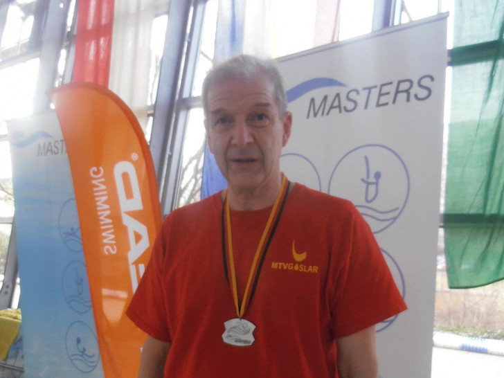 Hans-Jürgen Kaiser wurde in Braunschweig Deutscher Vizemeister über 200 Meter Schmetterling. Foto: Privat